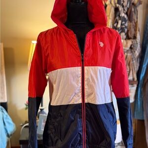 U.S. Polo Assn. Red, White, and Black Ski Jacket